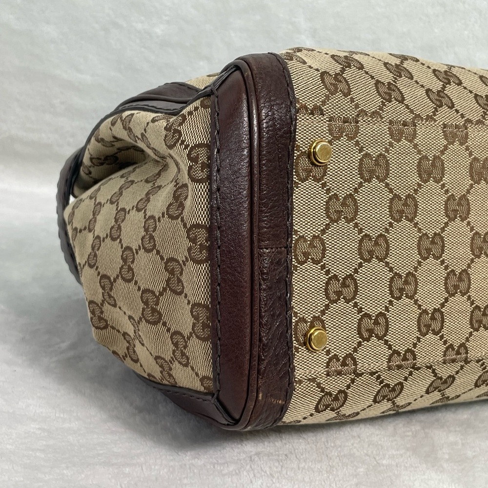 Gucci Brown Canvas GG Running Tote - Picture 5 of 15
